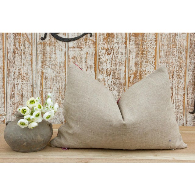 Wunna Antique Tribal Grain Sack Pillow For Sale - Image 9 of 10