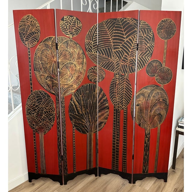 Palm Tree Screen Room Divider For Sale In San Diego - Image 6 of 11