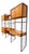 Vintage Danish Three Bay Sideboard by Robert Heal for Heals Staples Ladderax, 1960s For Sale