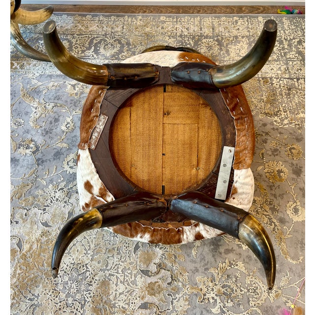 Antique Victorian Texas Long Horn Slipper Chair For Sale - Image 4 of 6