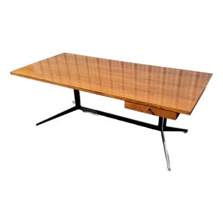 Ward Bennett for Lehigh Walnut Cantilever Executive Desk For Sale