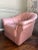 1980s Motivated Seller: 1980s Postmodern Pink Leather Swivel Chair For Sale - Image 5 of 11