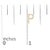 Early 21st Century 10K Yellow Gold 1/10 Cttw Diamond 'P' Initial Stud Earring For Sale - Image 5 of 5
