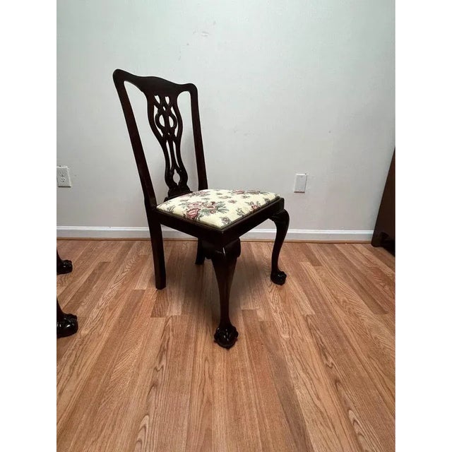Antique Chippendale Style Mahogany Dining Chairs, Late 19th Century- Set of 8 For Sale - Image 4 of 12