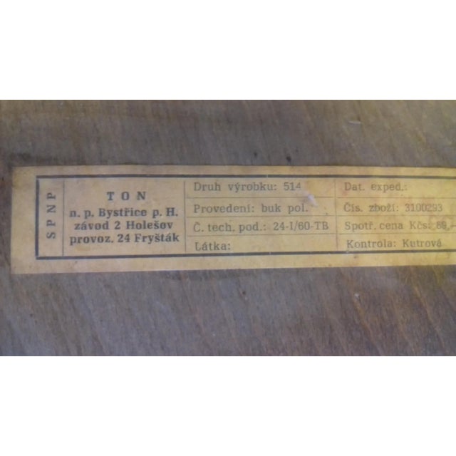 Beech Dining Chairs from Thonet, 1960s, Set of 4 For Sale - Image 6 of 12