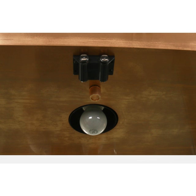 Vintage Mid-Century Hollywood Regency Brass Glass Lighted Curio Cabinet Vitrine For Sale - Image 9 of 18