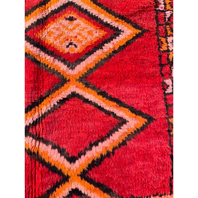 Moroccan Vintage Red Rug - 3'8" X 7'4" Ft For Sale In Cleveland - Image 6 of 9