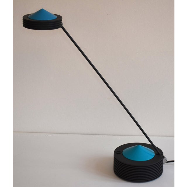 Black Lugano Desk Lamp by E Lite, 1980s For Sale - Image 8 of 8