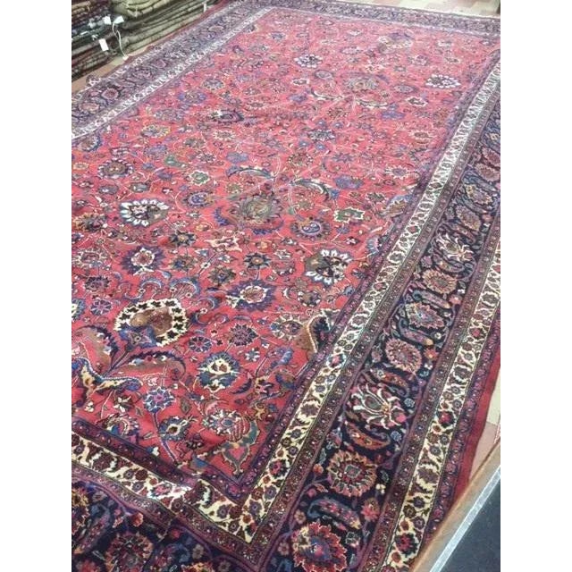 1960's Super Fine Signed Persian Khorassan Carpet , 11'10 X 17' For Sale In New York - Image 6 of 10