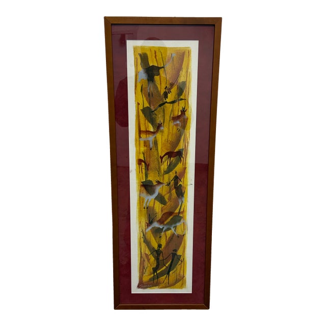 Jahman San Wildlife Painting, Vintage For Sale