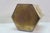 Hollywood Regency Brass Hexagon Trash Can Bin Planter Cachepot 11" For Sale - Image 13 of 14