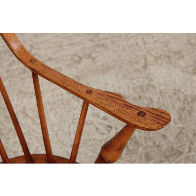 Brown Dr Dimes Comb Back Windsor Armchair For Sale - Image 8 of 17