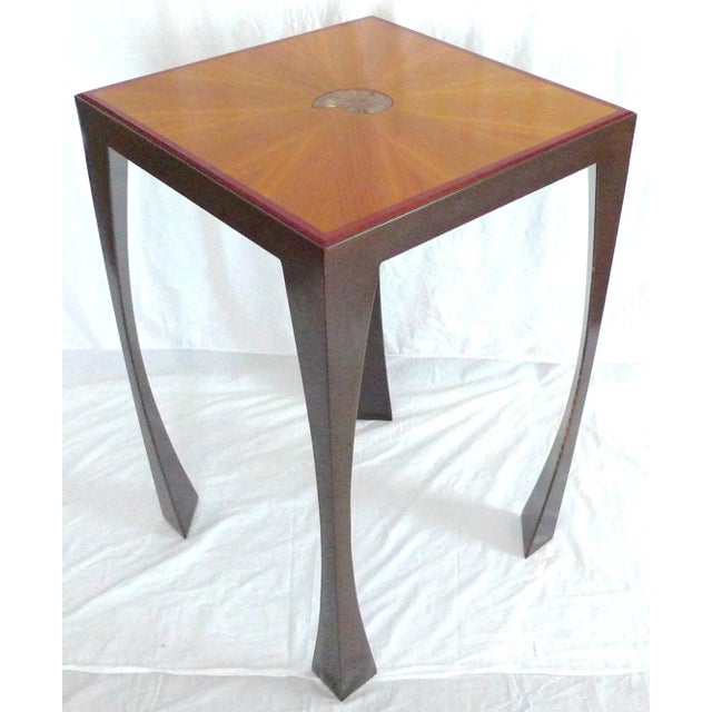 2000s Modern Chajo Bowed Entry Table For Sale - Image 10 of 10