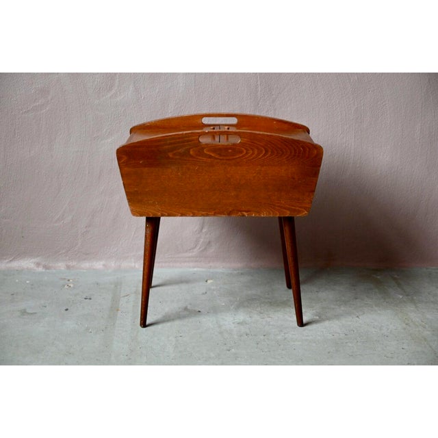 Sewing Cabinet with Compass Feet, 1950s For Sale - Image 11 of 11