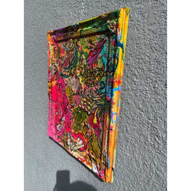 One-of-a-Kind Abstract Textured Painting by Serg Graff "Cool Monsters", Coa For Sale - Image 11 of 11