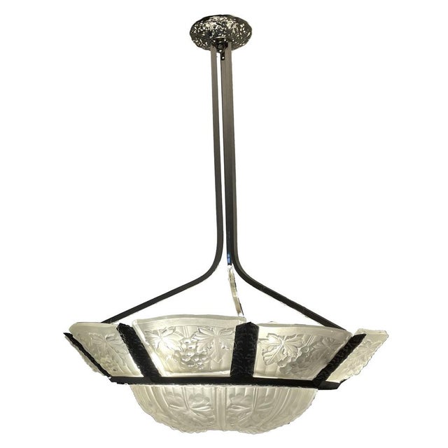 Art Deco Noverdy Ceiling Lamp, 1930 For Sale - Image 16 of 16