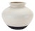 Two Tone Ceramic Vase 9"D For Sale