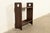 Lakeside Craft Shops Antique Mission Oak Arts & Crafts Cutout Book Trough or Magazine Stand, Newly Refinished For Sale - Image 11 of 11