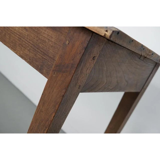 Antique French Farmhouse Elm Dining Table, 19th Century For Sale - Image 9 of 18