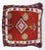 Mid 20th Century Vintage Red Diamond Motif Rug Cushions -Handwoven Rug&Kilim Decorative Pillow Set -18'' X 20'' For Sale - Image 5 of 11