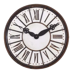 Decorative French Painted Tole and Iron Clock Face