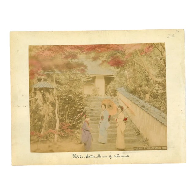 Unknown, Ancient View of Kobe, Vintage Album Print, 1890s For Sale