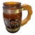 Vintage Siesta Ware Amber Glass Western Barware Set With 6 Mugs & Wood Caddy For Sale In Indianapolis - Image 6 of 12