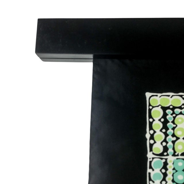 Pure Silk Twill Vintage Scarf With Wall Hanging Scarf Holder For Sale - Image 9 of 10