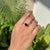 Art Deco 3.11 Carat Heart Shape Black Diamond Solitaire Ring Size 6.5 in 14k Gold For Sale - Image 3 of 16