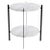 Metal White Carrara Marble Deck Table by OxDenmarq For Sale - Image 7 of 7
