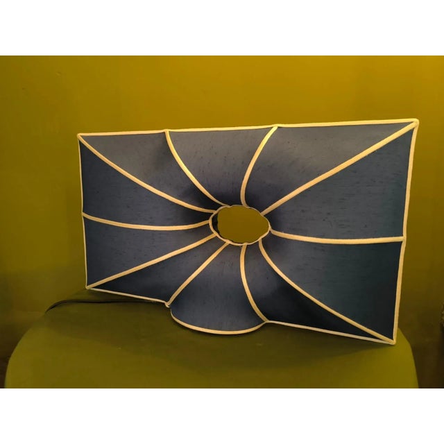 Beige Vintage Silk Lamp, 1970s For Sale - Image 8 of 8