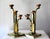Art Deco 3-Armed Candlesticks in Brass, 1920s, Set of 2 For Sale - Image 14 of 14