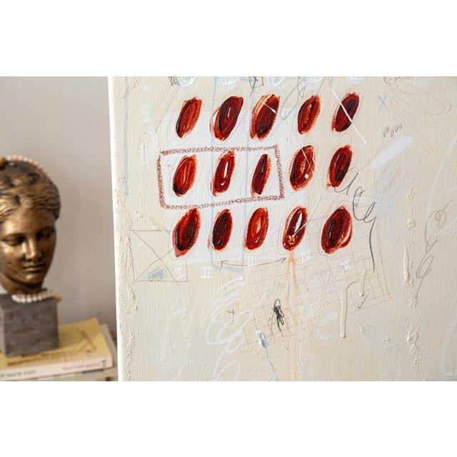 Beige Original Abstract Painting on Canvas by Margot Sinclair For Sale - Image 8 of 8