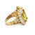 Lovely Yellow Sapphire & Diamond 18k Yellow Gold Cocktail Ring For Sale - Image 4 of 6