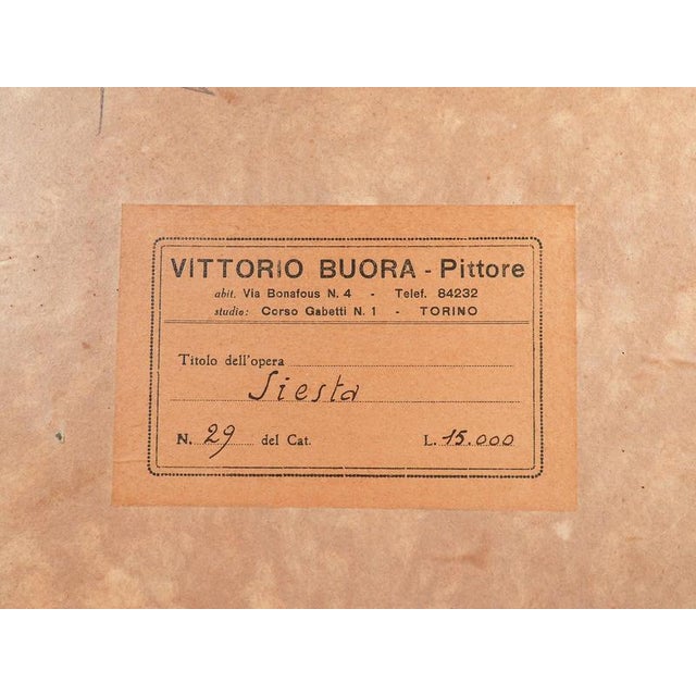 Vittorio Buora, Country Landscape, 1947, Oil Painting on Canvas, Framed For Sale - Image 8 of 18