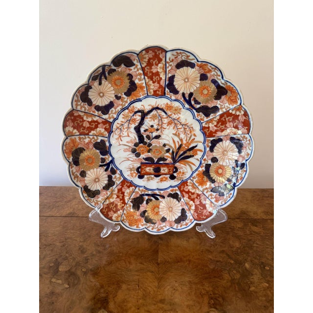 Antique Japanese Imari Plate, 1900s For Sale - Image 3 of 5