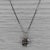 0.50ctw Princess Diamond Halo Pendant Necklace 14k White Gold 18" Box Chain For Sale - Image 4 of 6