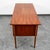 Wood Mid Century Danish Modern Desk Executive Teak 6 Drawer Lock Floating MCM For Sale - Image 7 of 11