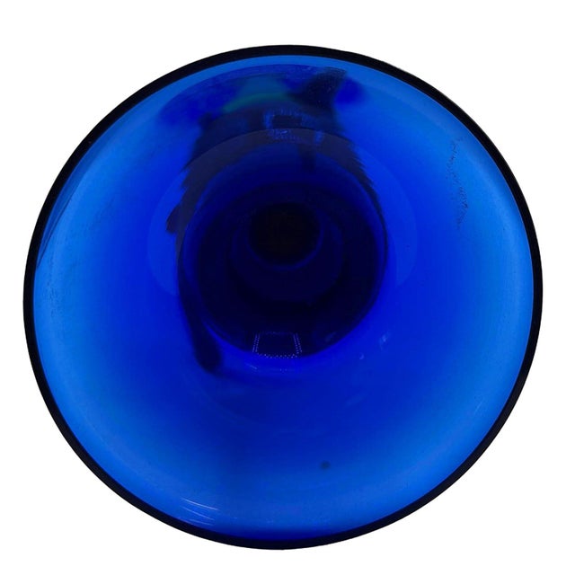 Glass Czechoslovakian Bohemia Art Glass Butterfly Candlestick Holder by Jiri Sugajek For Sale - Image 7 of 7