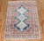 Persian Zabihi Collection Ink Blue Antique Persian Senneh Rug - 3'7" x 4'10" For Sale - Image 3 of 9