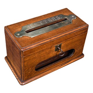 Antique Country House Hotel Key Box, English, Oak, Letter Case, Victorian, 1900 For Sale