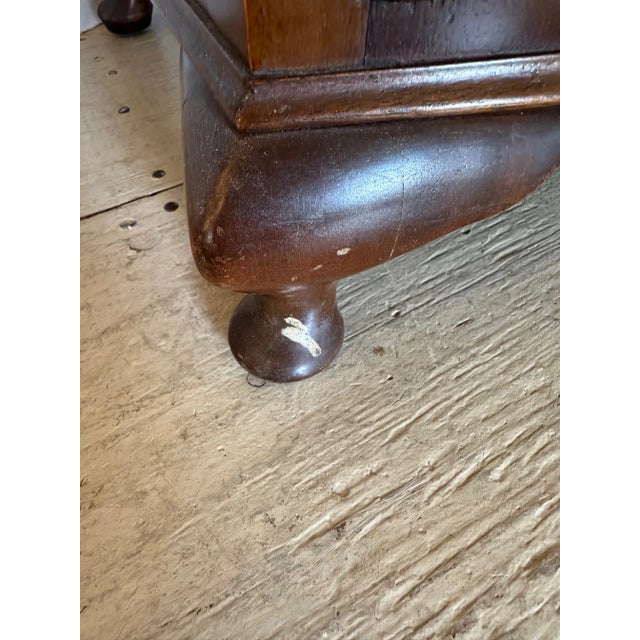 Vintage Mahogany Standing Full Length Mirror With Drawer For Sale In Philadelphia - Image 6 of 9