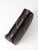Antique 1920s Black Leather Suitcase With Brass Hardware For Sale - Image 4 of 14