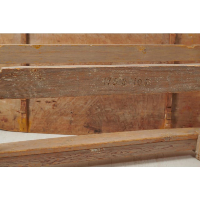 Swedish Baroque Pine Centre Table, 1758 For Sale - Image 10 of 13