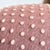 Mushroom Ottoman in Petal Pink Wool Dot For Sale - Image 9 of 10