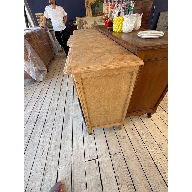 French Provincial 1910s French Louis XV Provincial Bleached Sideboards For Sale - Image 3 of 12