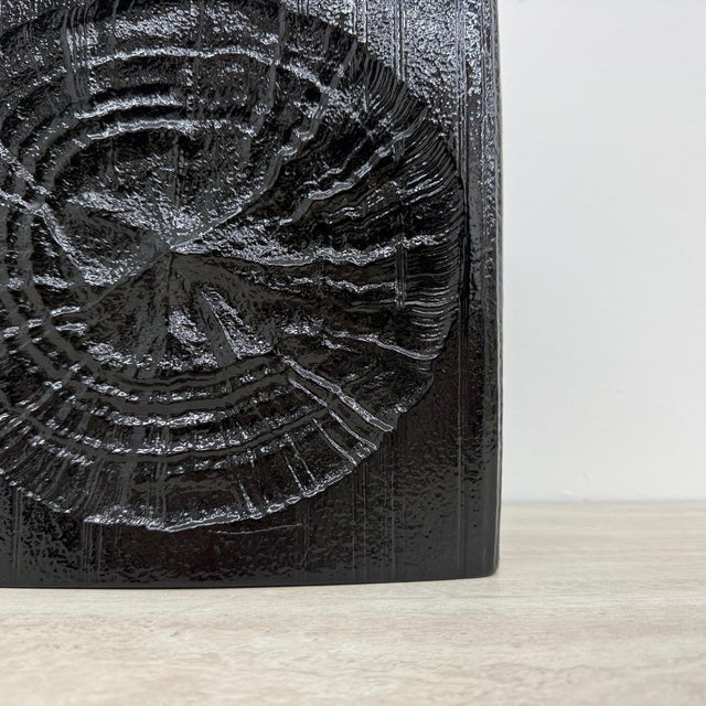 Black Black Ceramic Vase by Martin Freyer for Rosenthal, 1960s For Sale - Image 8 of 11