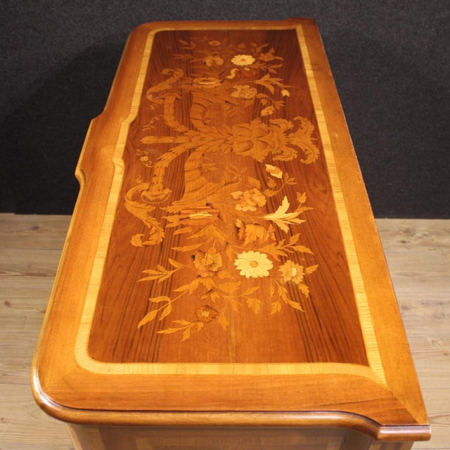 Italian Inlaid Chest of Drawers, 1970s For Sale - Image 11 of 13