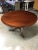 2020s 48” Round Mahogany Georgian Style Accent Foyer Table by Leighton Hall - Showroom Sample For Sale - Image 5 of 8