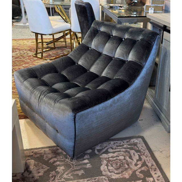 Modern Thayer Coggin Scoup Chairs, a Pair For Sale - Image 3 of 13